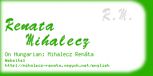 renata mihalecz business card